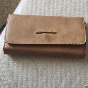 Tan arrow wallet